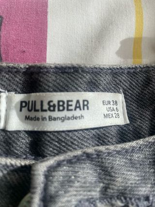Pantalón vaquero gris Pull&Bear