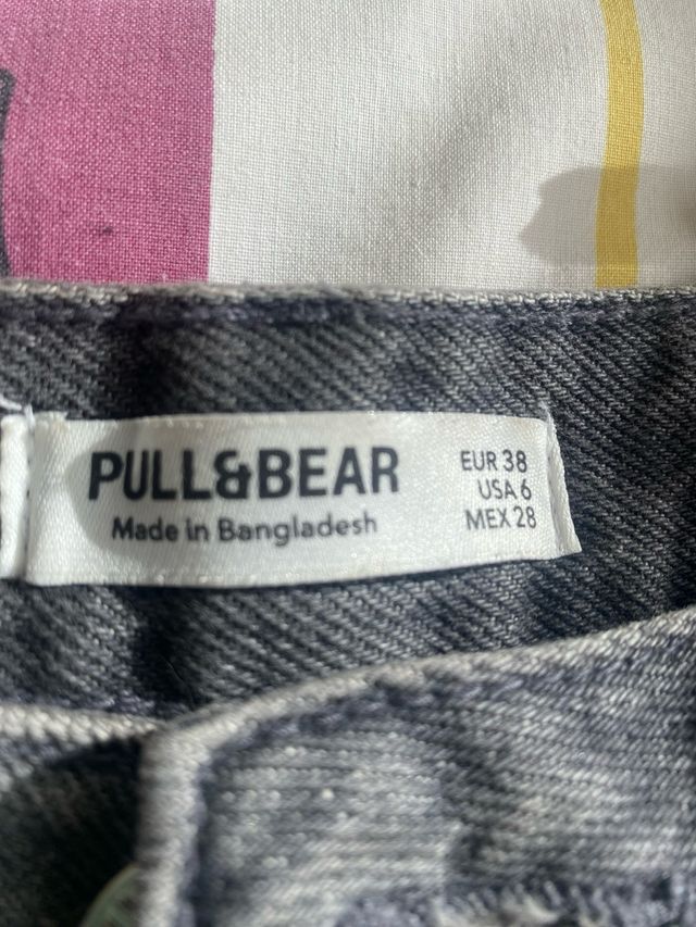 Pantalón vaquero gris Pull&Bear