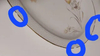 Fuente de porcelana Pontesa floral grande