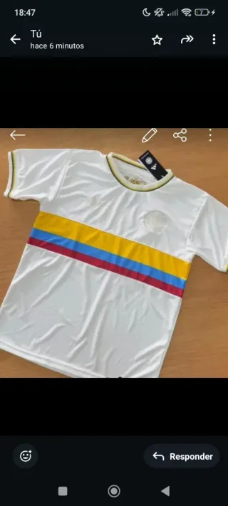 Camisa Colombia 100 años todas las tallas