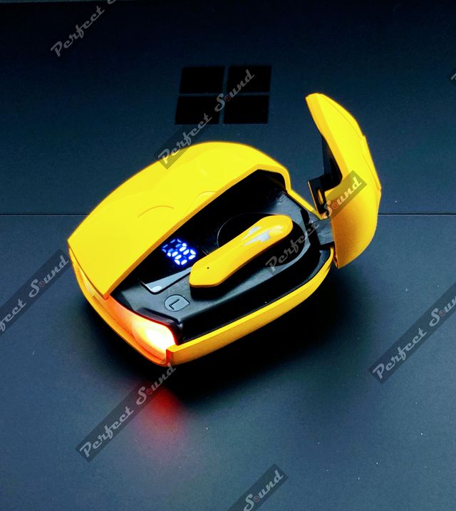 Auriculares inalámbricos bluetooth 5.3 (amarillo)