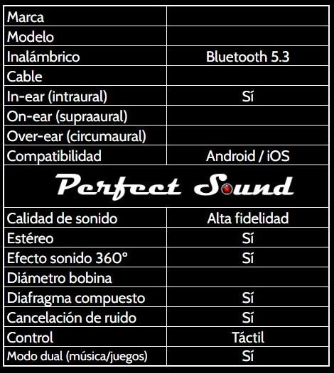 Auriculares inalámbricos bluetooth 5.3 (amarillo)