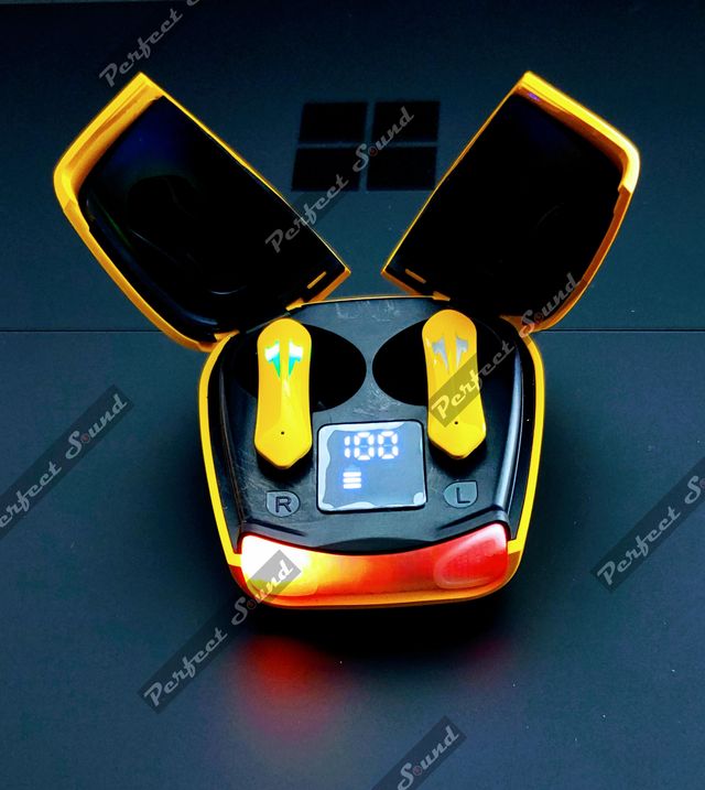 Auriculares inalámbricos bluetooth 5.3 (amarillo)