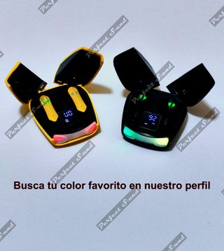 Auriculares inalámbricos bluetooth 5.3 (amarillo)
