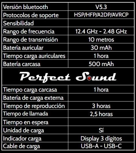 Auriculares inalámbricos bluetooth 5.3 (amarillo)