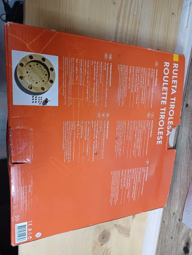 Ruleta Tirolesa Juego de Madera, completo,sin usar