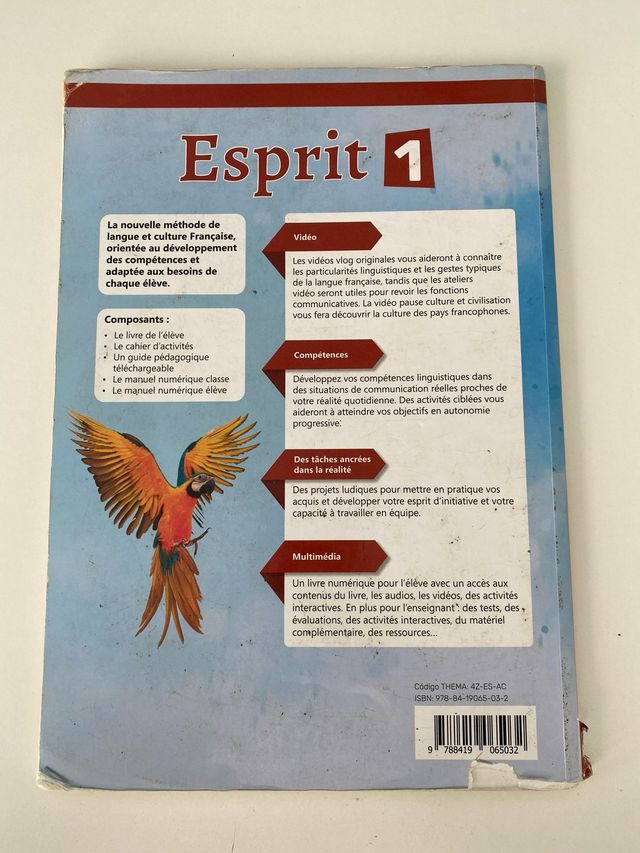 Esprit 1. Livre de l’élève.