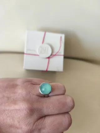 Anillo MÓNICA VINADER Plata Piedra Azul