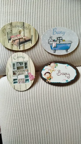 Letreros de madera para puertas