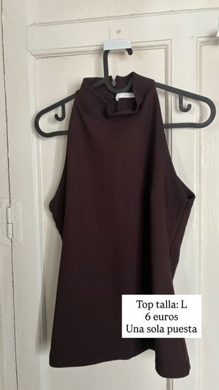 Vestido, top y zapatillas