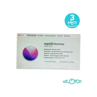 MacBook Air i5 13" (2017) 128GB 8GB -E0117507CV-