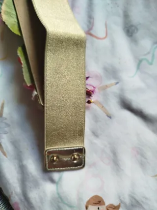 Cinturón flores de tela mujer multicolor