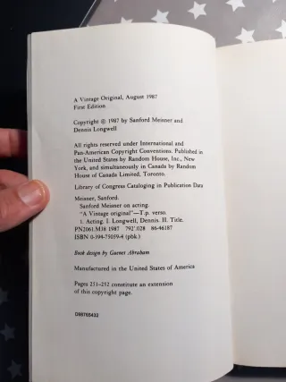 Sanford Meisner on Acting