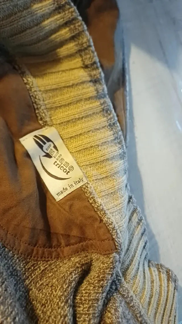 Maglione/giacca uomo lana marrone