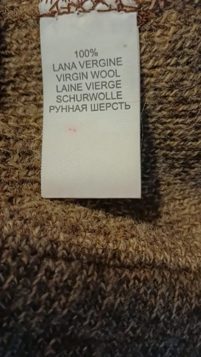 Maglione/giacca uomo lana marrone