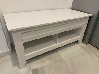 Mesa de centro elevable blanca