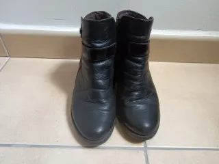 Botines negros piel mujer