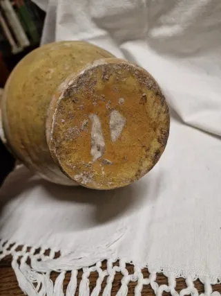 Brocca terracotta maiolicata Sec. XIX H. 30