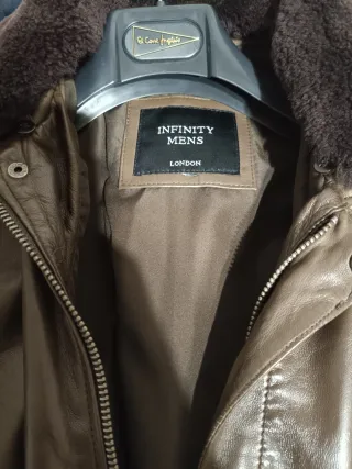 Cazadora Piel Hombre Infinity Mens Marrón