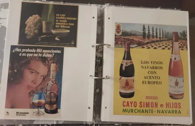 Lote pegatinas y etiquetas antiguas bebidas