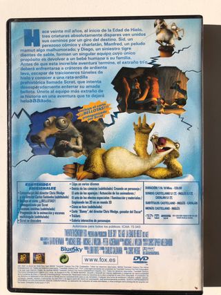 DVD Ice Age La Edad de Hielo