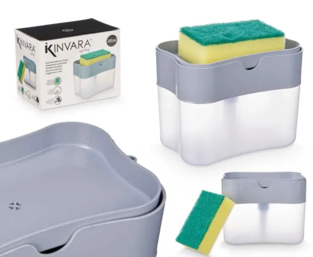 Dispenser Sapone + Porta Spugna KINVARA