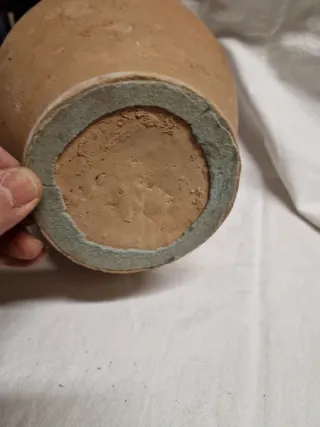 Anfora terracotta maiolicata Sec. XX H. 24