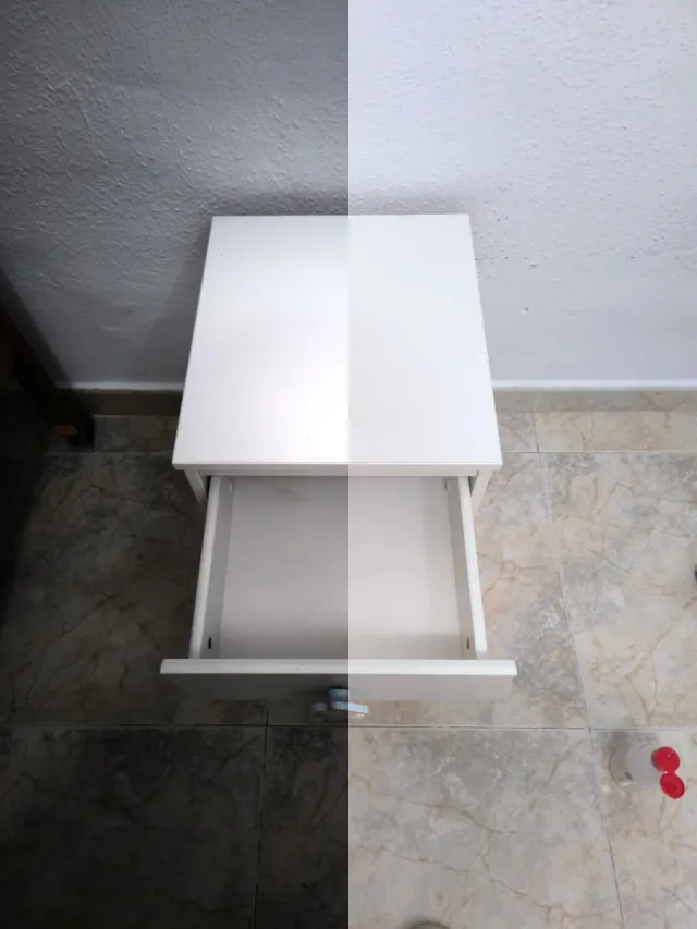 Mesita de noche infantil con pato