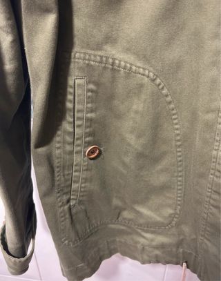 Parka verde Zara con capucha