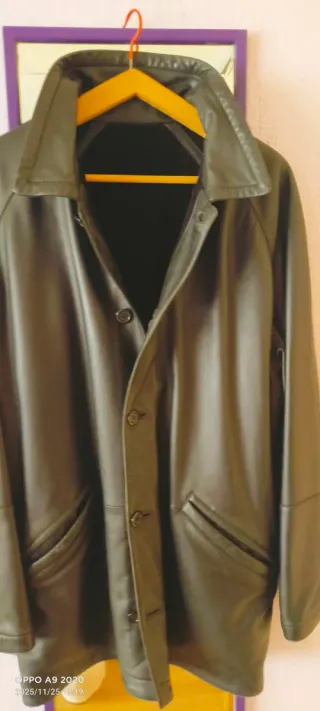 Parka de napa forrada hombre