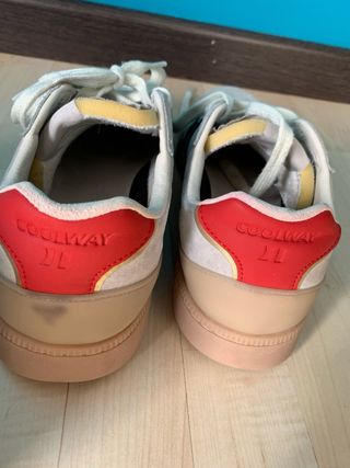 Zapatillas Coolway Beige y Rojo