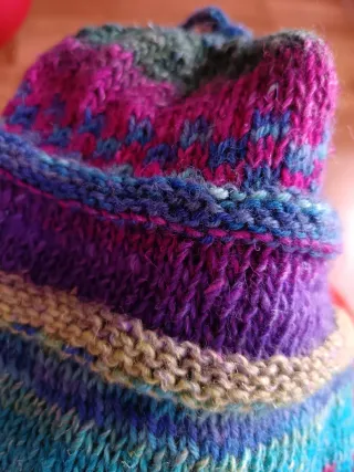 Gorro de lana tejido