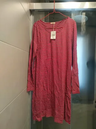 Camisón mujer rayas rojo/blanco Talla L