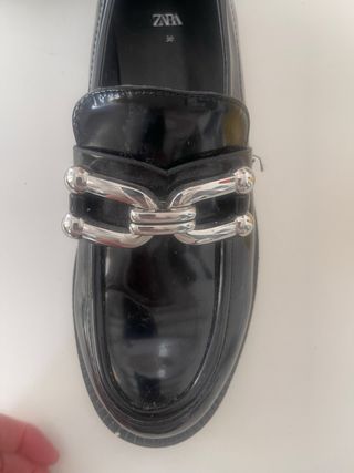 Mocasines Zara negros talla 36