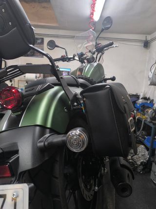 Moto Macbor Rockster 410 Verde MUCHOS EXTRAS