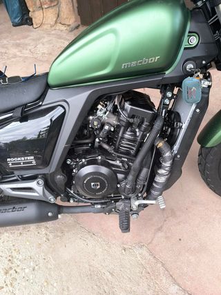Moto Macbor Rockster 410 Verde MUCHOS EXTRAS
