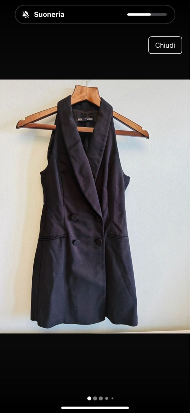 Abito corto Zara nero