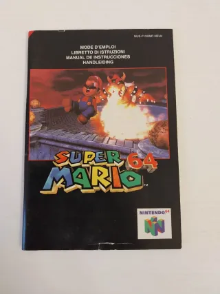 Manuale Super Mario 64 Nintendo 64 Originale