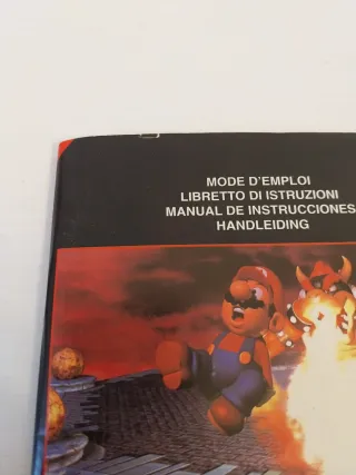 Manuale Super Mario 64 Nintendo 64 Originale