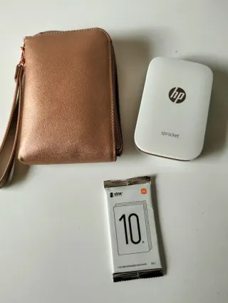 Impresora HP Sprocket + Estuche Rose Gold