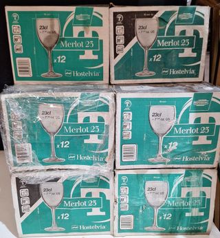 10 Cajas Copas Merlot 23 (120 copas)