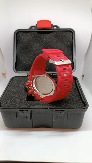 Reloj Deportivo Digital Negro y Rojo