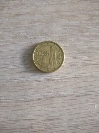 Moneda 10 Euro Cent 2002 Austria