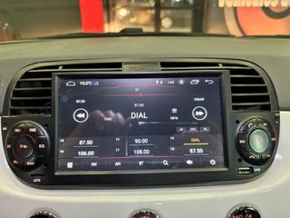 Pantalla GPS Android Fiat 500