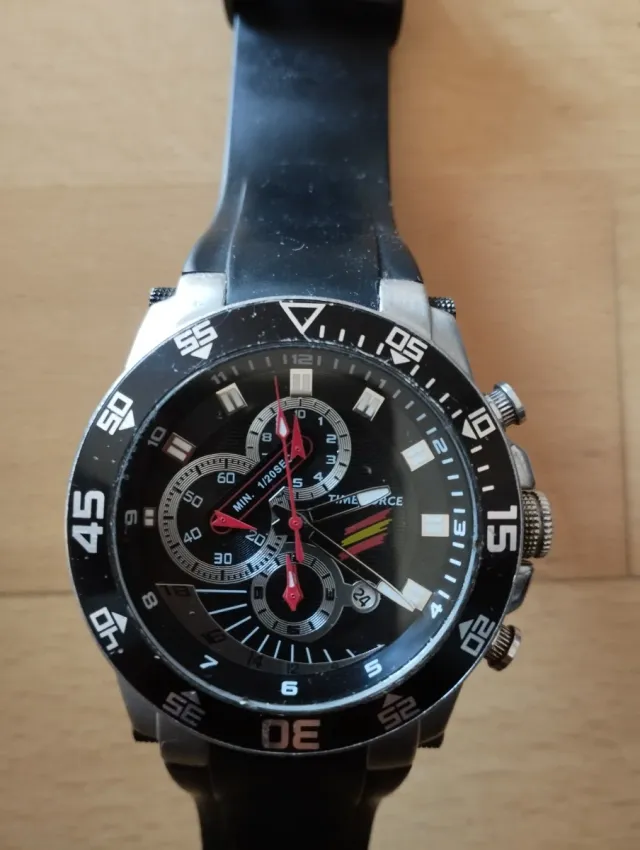 Reloj TIME FORCE Negro/Plateado