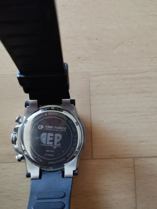 Reloj TIME FORCE Negro/Plateado