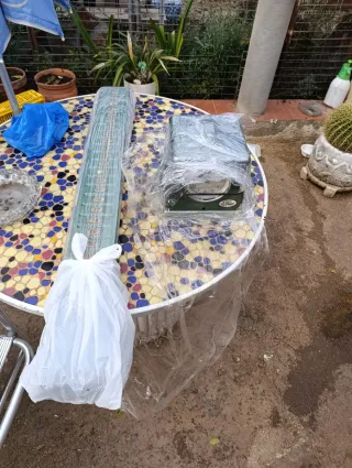 Reloj de sellar vintage verde