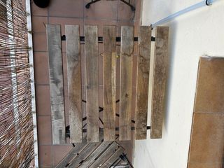 Mesa y 2 sillas de exterior