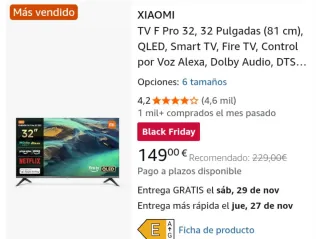 Xiaomi TV F Pro 32 QLED Smart TV