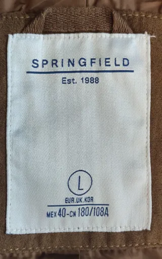 Cazadora hombre efecto ante color camel